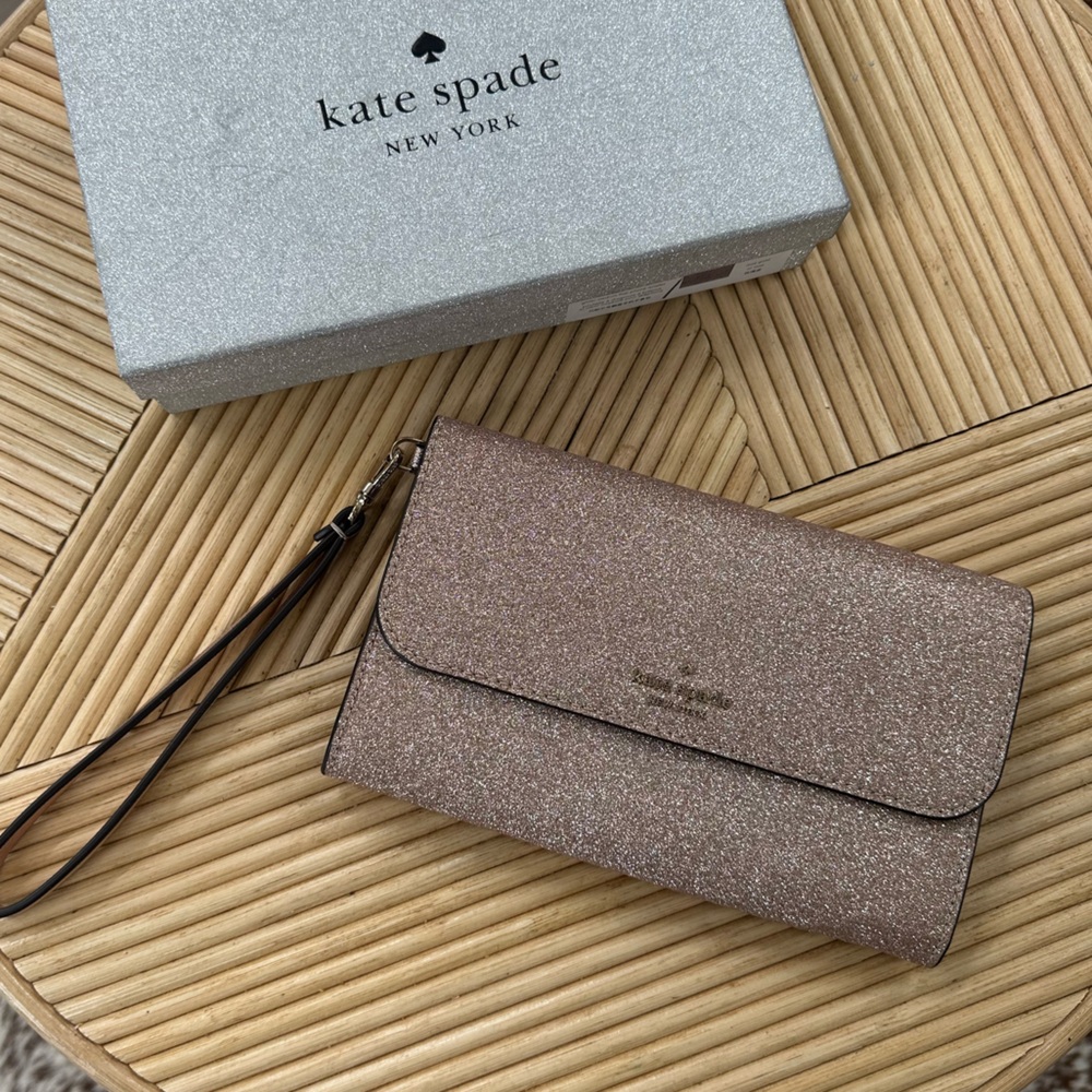 Kate Spade Shimmering Brown Clutch